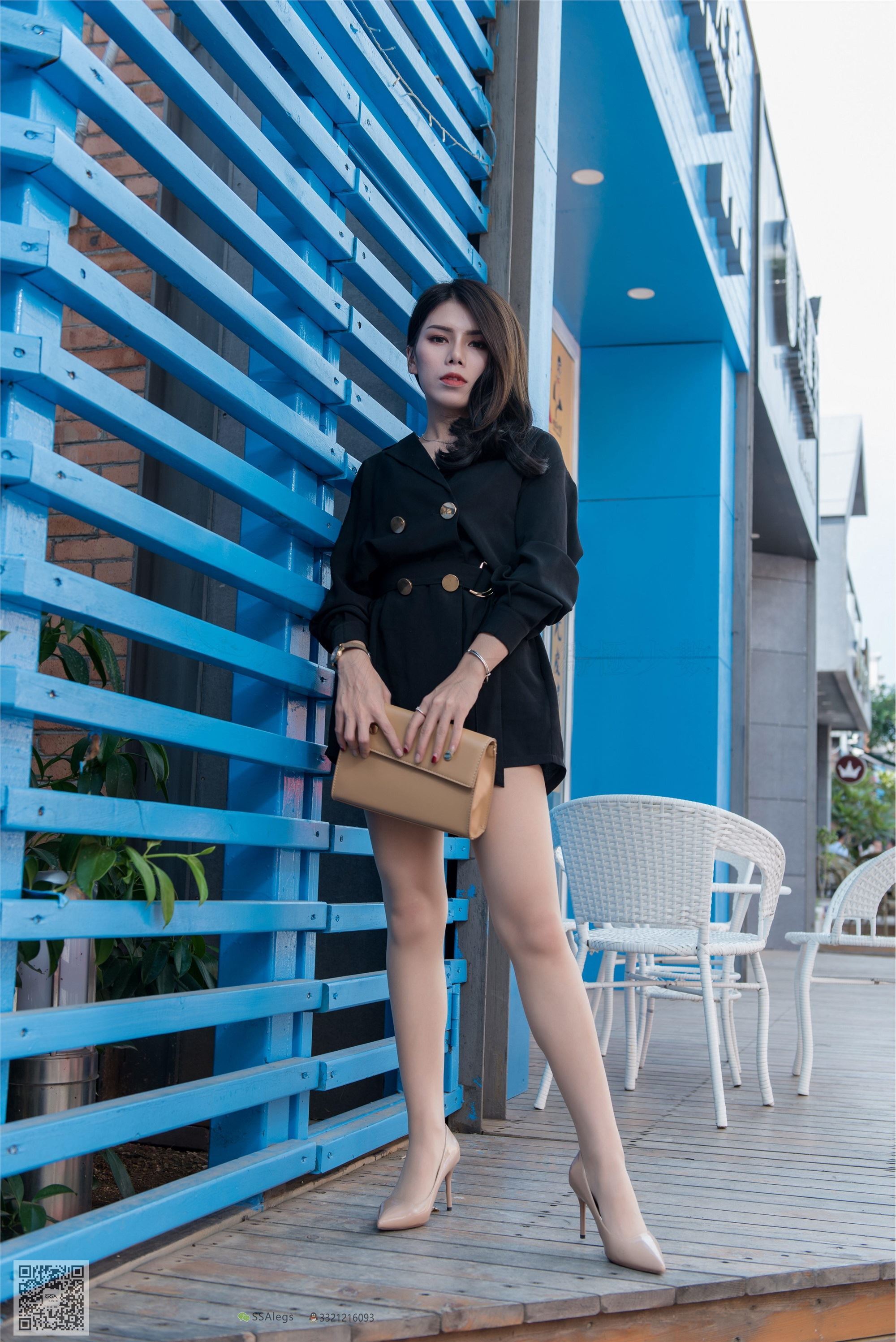 SSA丝社 NO.024 高冷混血女王芷沫肉丝街拍